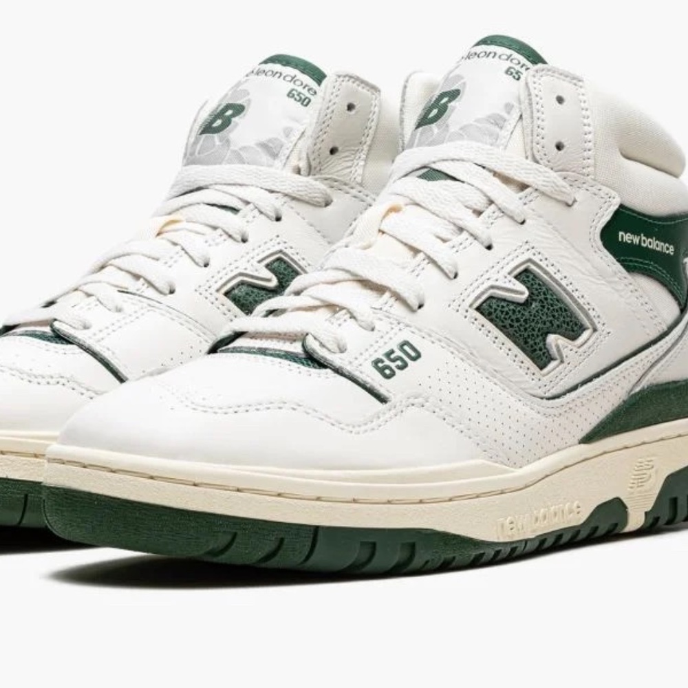 New Balance 650R Aime Leon Dore White Green - SIZE 10 MENS (NEW IN BOX)